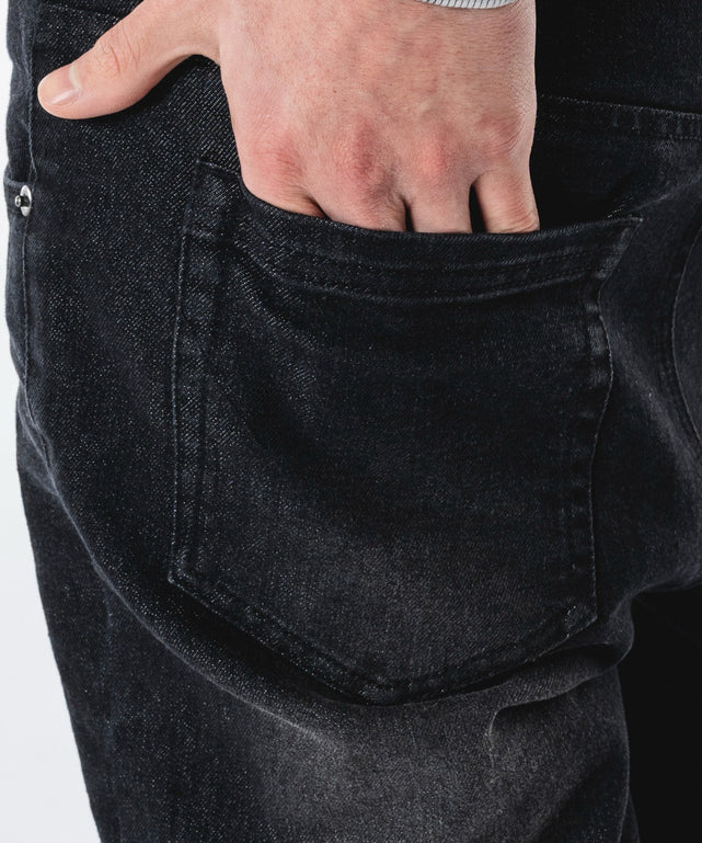 シャーリングフレアデニムスキニーパンツ