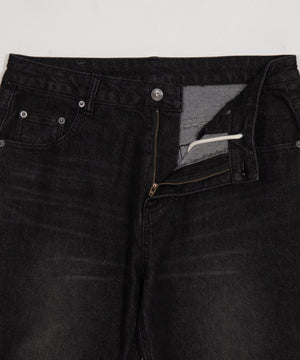 シャーリングフレアデニムスキニーパンツ