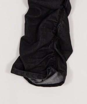 シャーリングフレアデニムスキニーパンツ