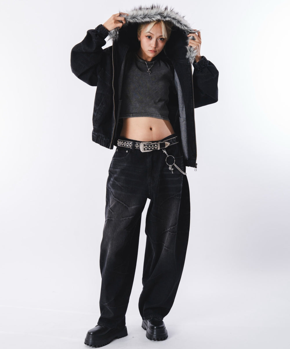 デニムブラックソノタ モデル：172cm L着用