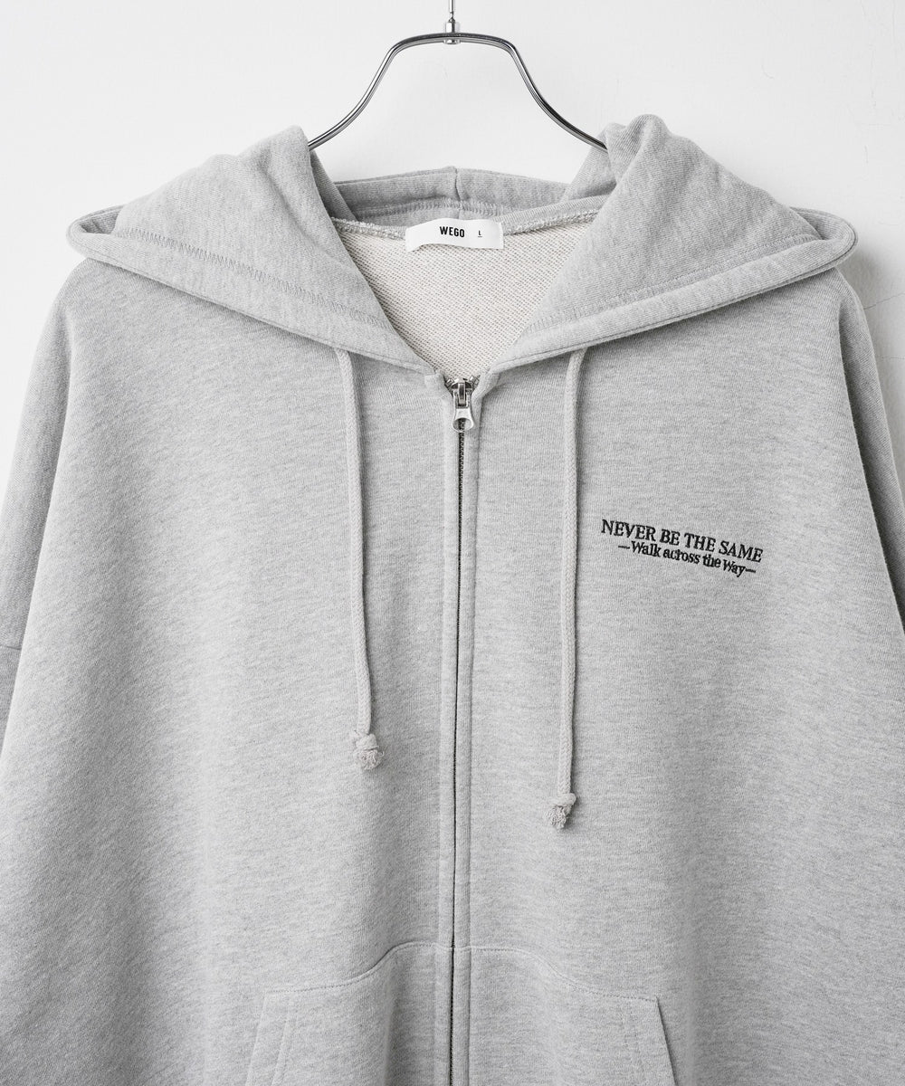 ヘビーウエイトワンポイントZIPパーカー