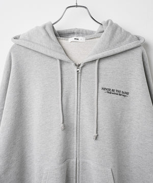 ヘビーウエイトワンポイントZIPパーカー