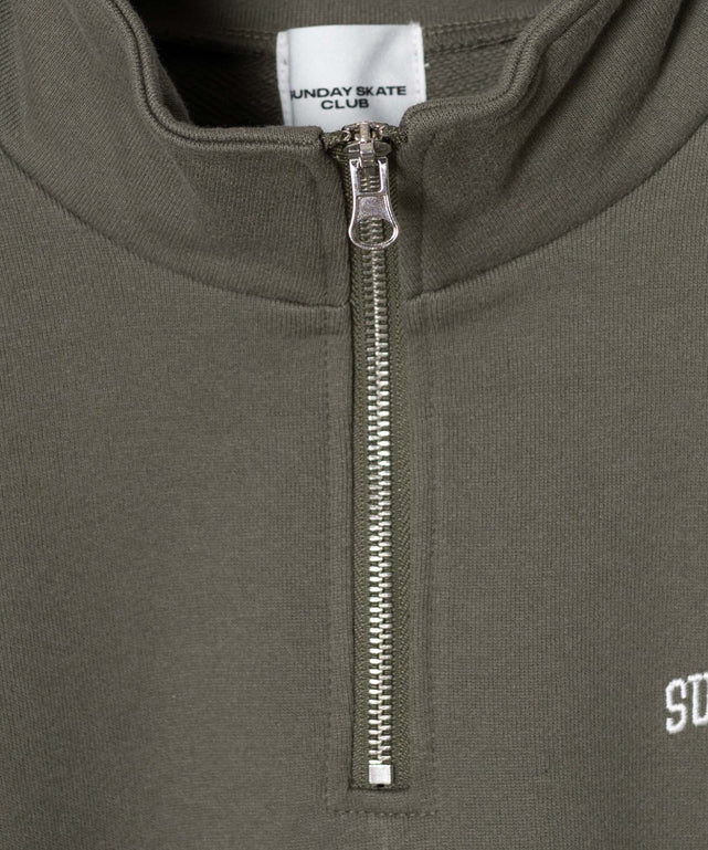 ヘビーウエイトハーフZIPワンポイントPO
