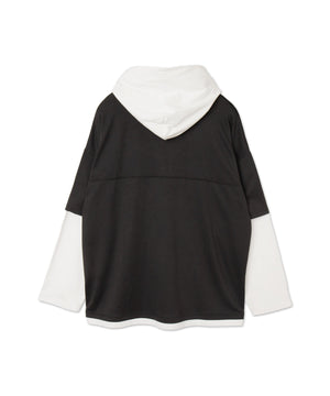 メッシュレイヤードTパーカー（LS）