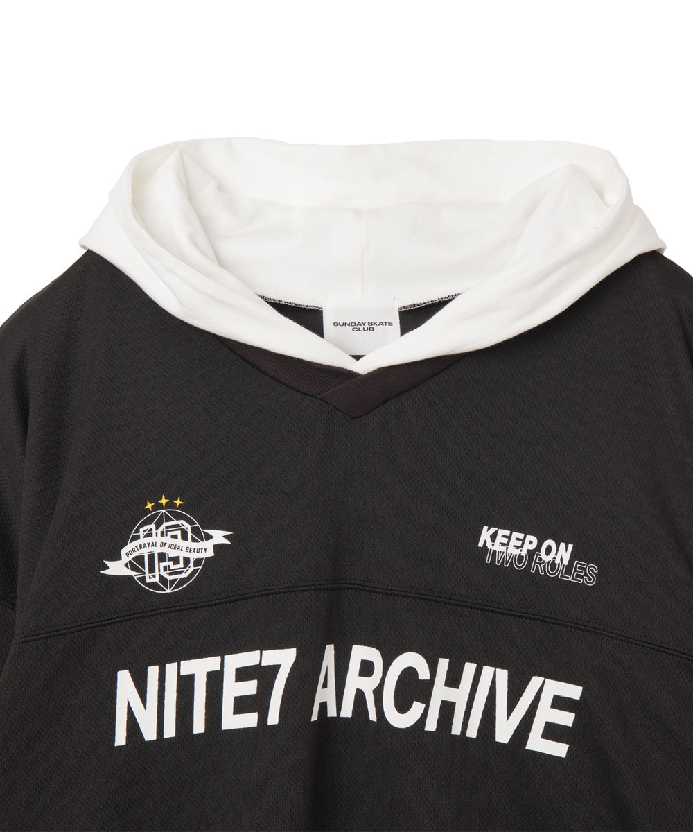 メッシュレイヤードTパーカー（LS）