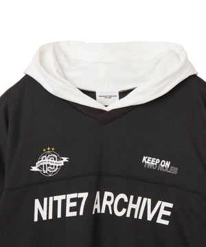 メッシュレイヤードTパーカー（LS）