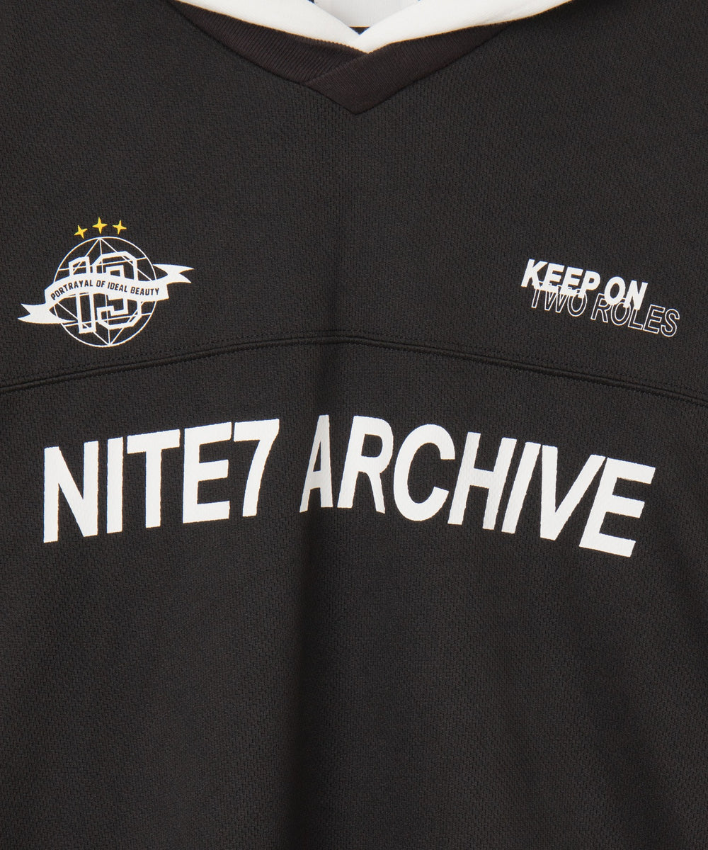 メッシュレイヤードTパーカー（LS）