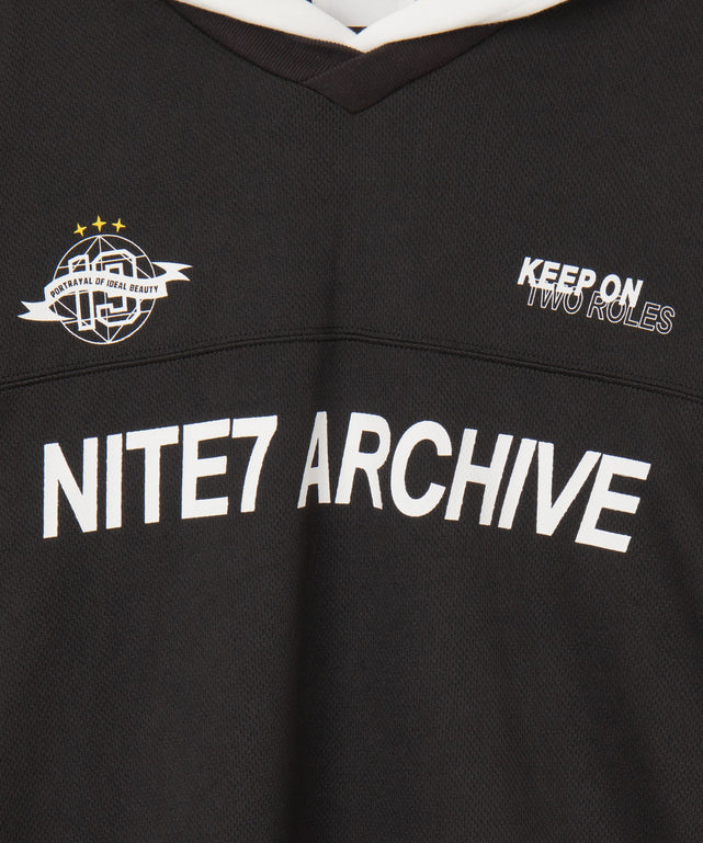 メッシュレイヤードTパーカー（LS）