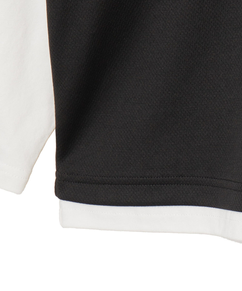 メッシュレイヤードTパーカー（LS）