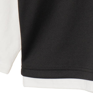 メッシュレイヤードTパーカー（LS）