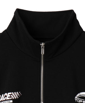レーシングロゴハーフジッププルオーバー