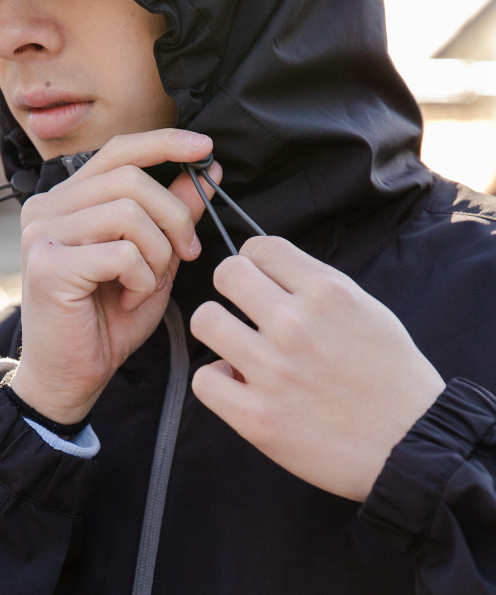 3レイヤーフードブルゾン