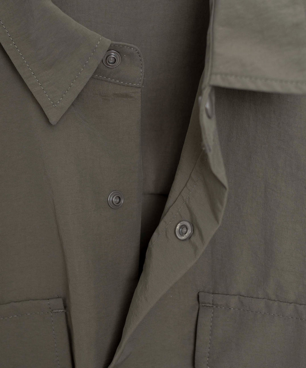 ナイロンメッシュポケットシャツ