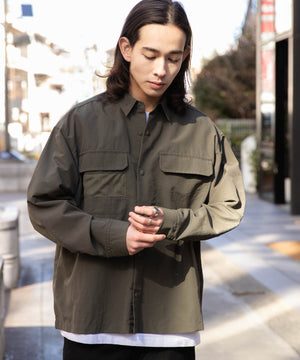 ナイロンメッシュポケットシャツ