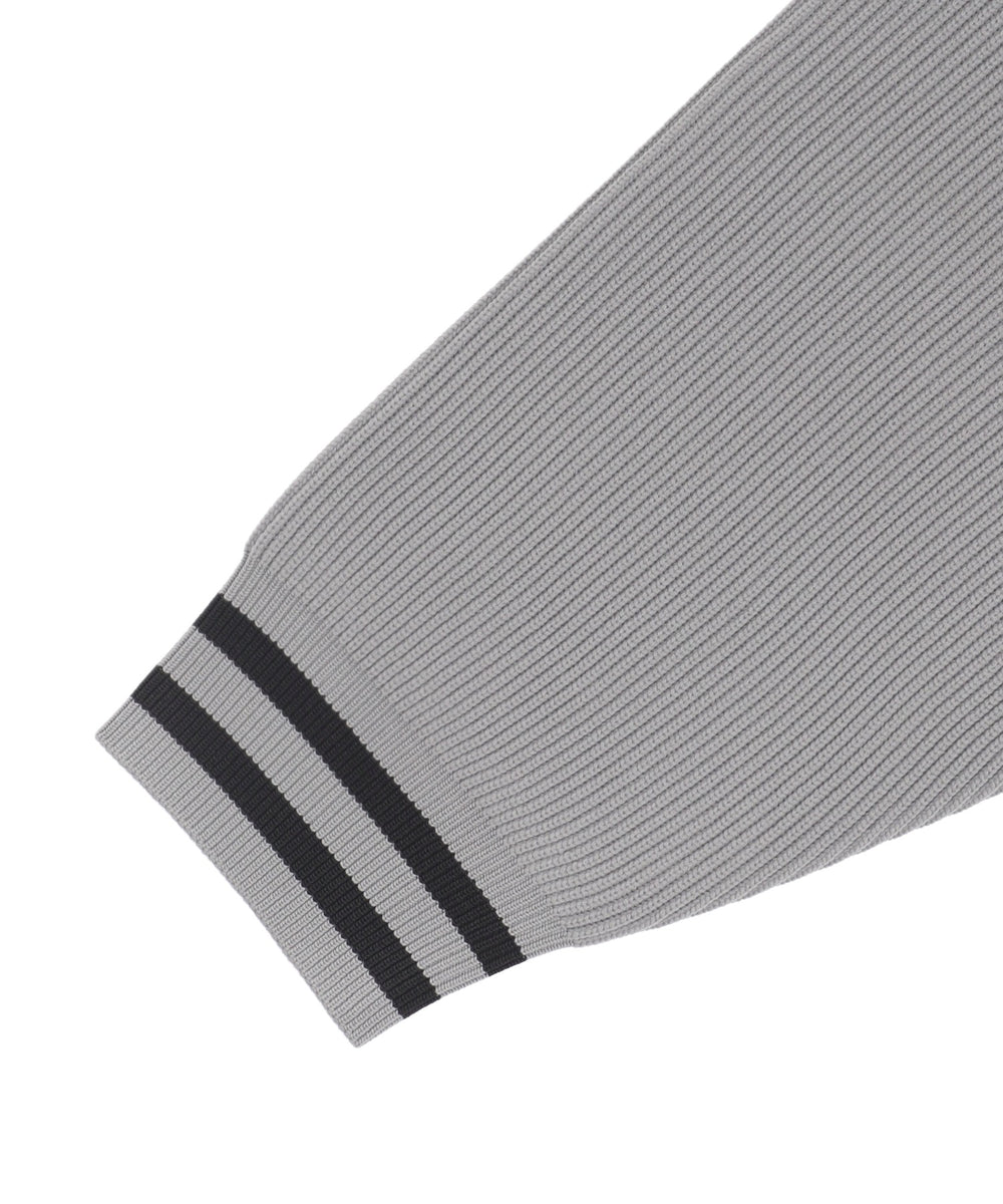 ラグラングラフィックニットブルゾン