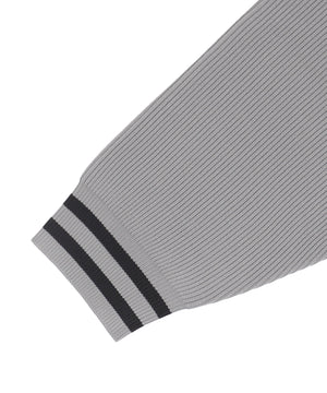 ラグラングラフィックニットブルゾン