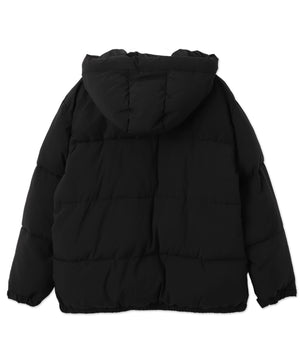 カラーブロックパディングフードブルゾン