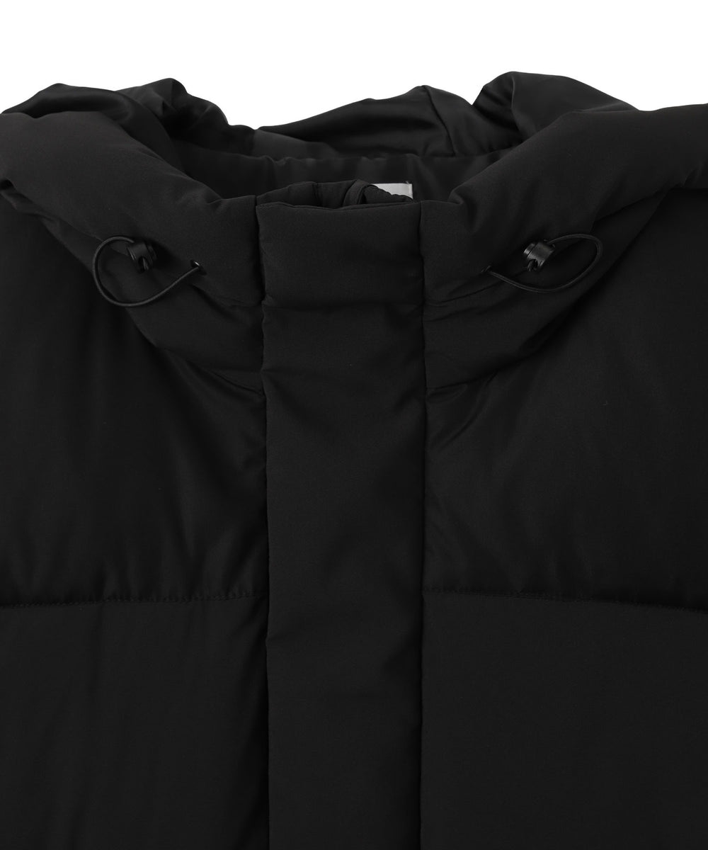 カラーブロックパディングフードブルゾン