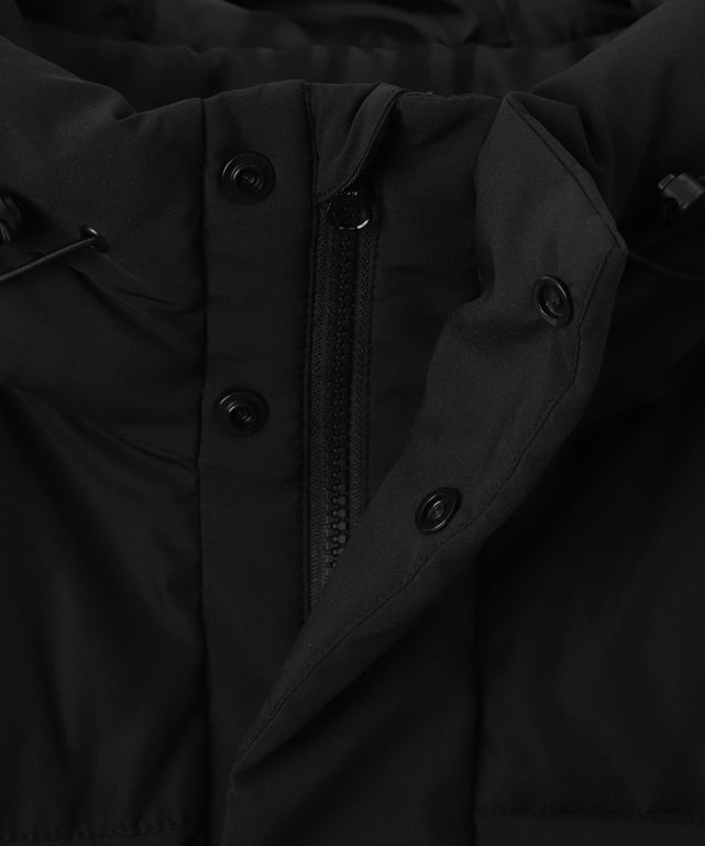 カラーブロックパディングフードブルゾン