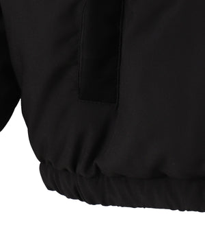 カラーブロックパディングフードブルゾン