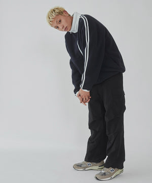 ネイビー モデル：178cm L着用