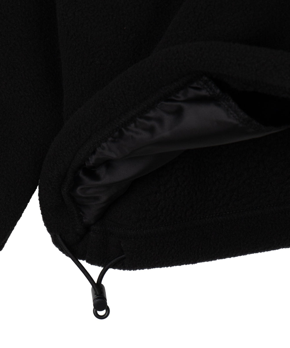 フリース　ワンポイントハーフZIPプルオーバー