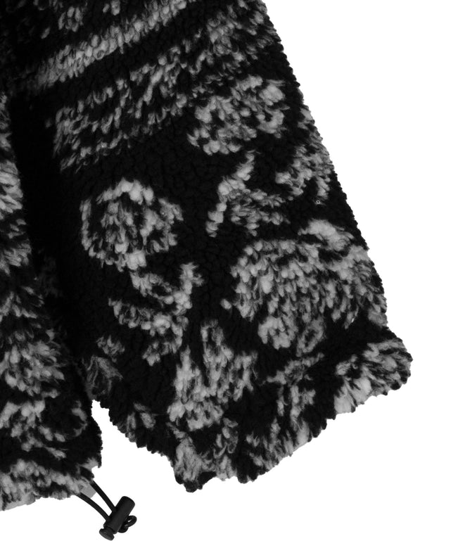 ボアパターンフードブルゾン