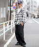 ホワイトチェック1 モデル：175cm L着用