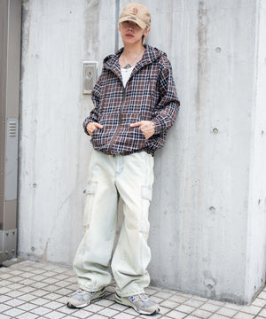 ブラウンチェック1 モデル：175cm L着用