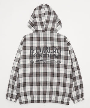 チェックグラフィックZIPパーカー（LS）