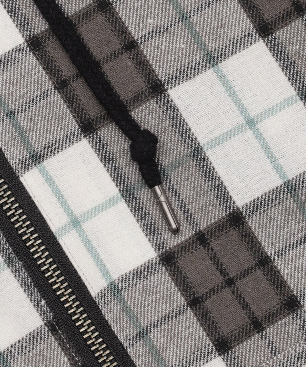 チェックグラフィックZIPパーカー（LS）