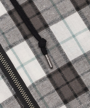 チェックグラフィックZIPパーカー（LS）