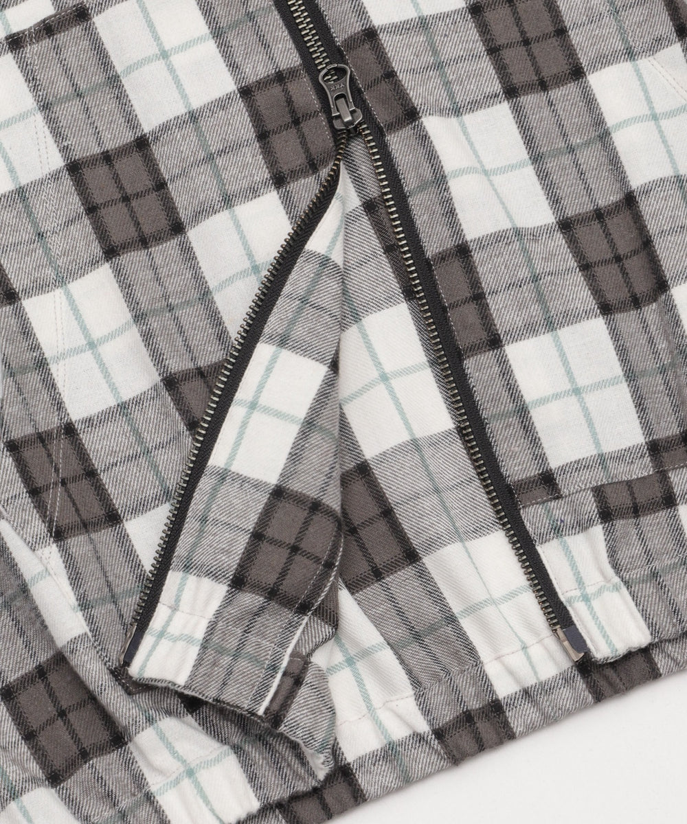 チェックグラフィックZIPパーカー（LS）