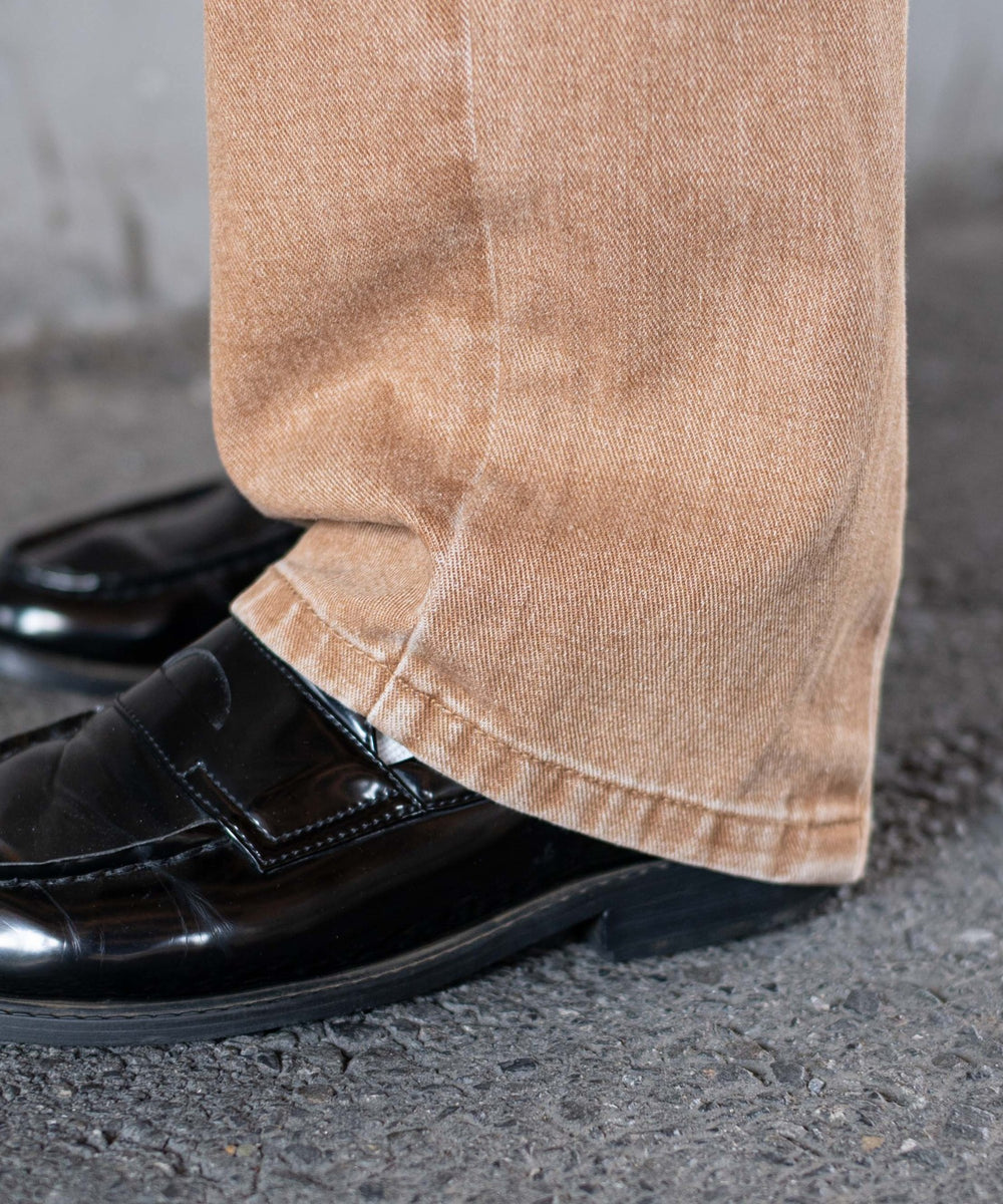 チェーン付きバルーンデニムパンツ