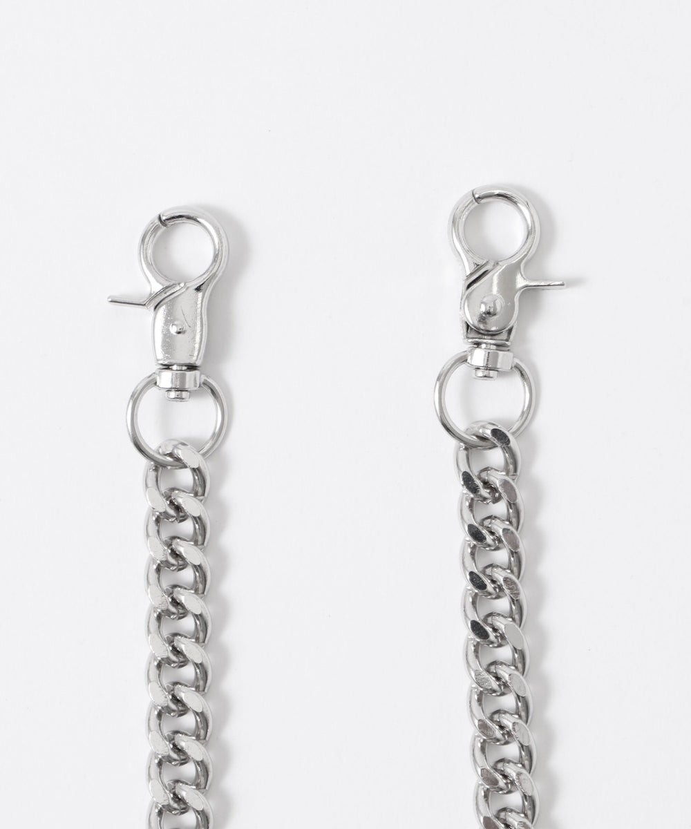 チェーン付きバルーンデニムパンツ