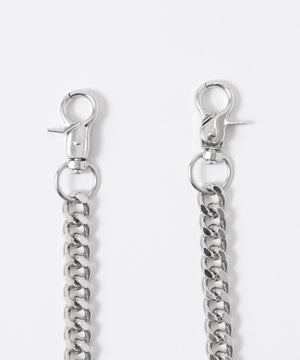 チェーン付きバルーンデニムパンツ