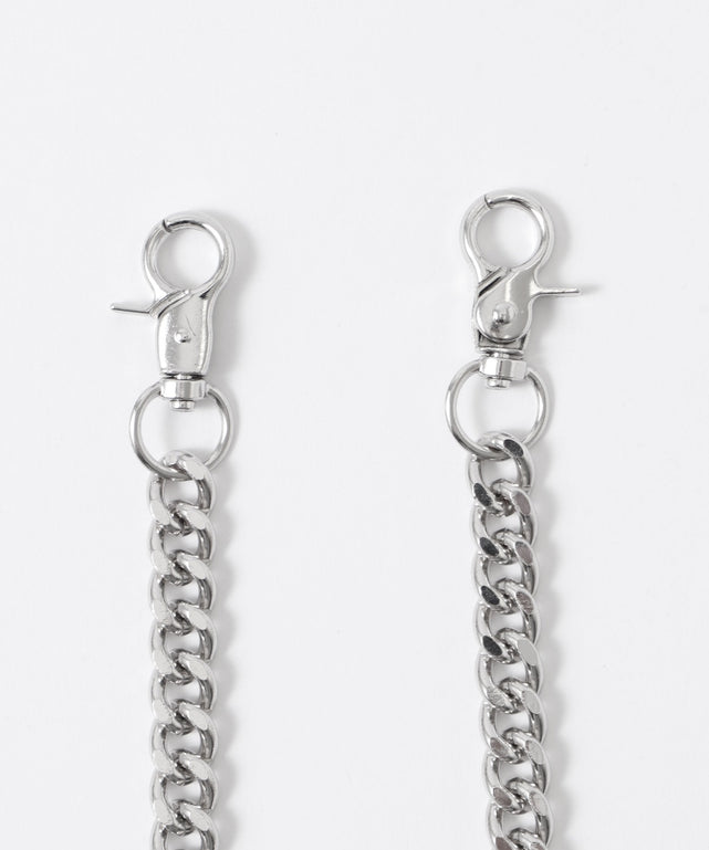 チェーン付きバルーンデニムパンツ