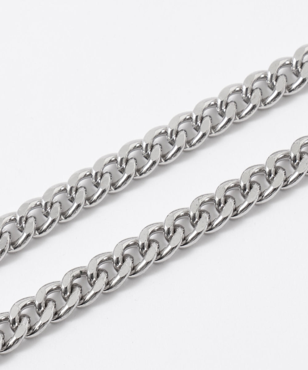 チェーン付きバルーンデニムパンツ