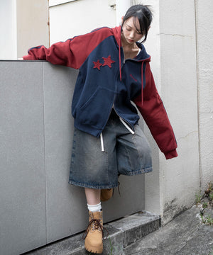 ネイビー　モデル：159cm L着用