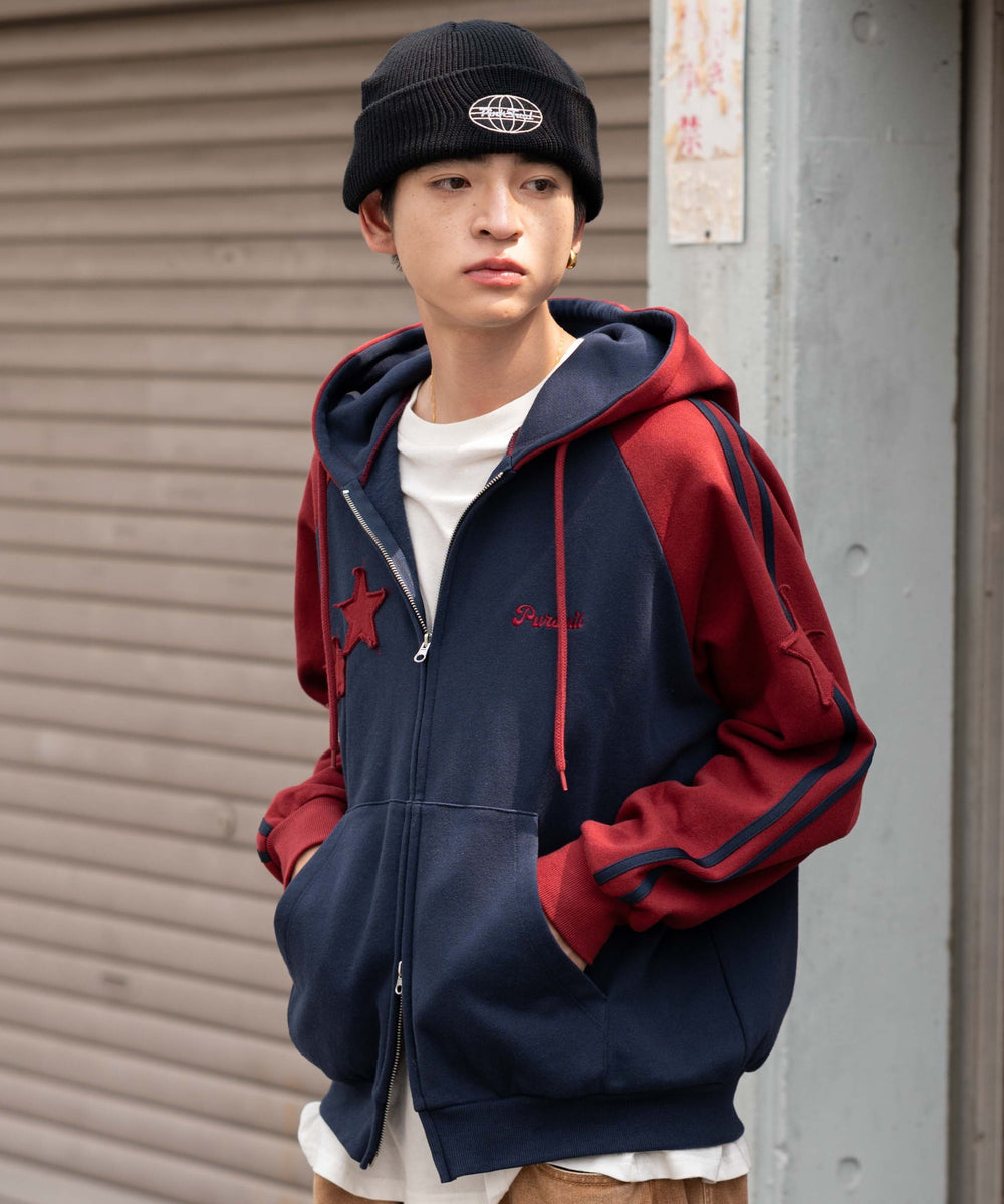 ネイビー　モデル：180㎝　L着用