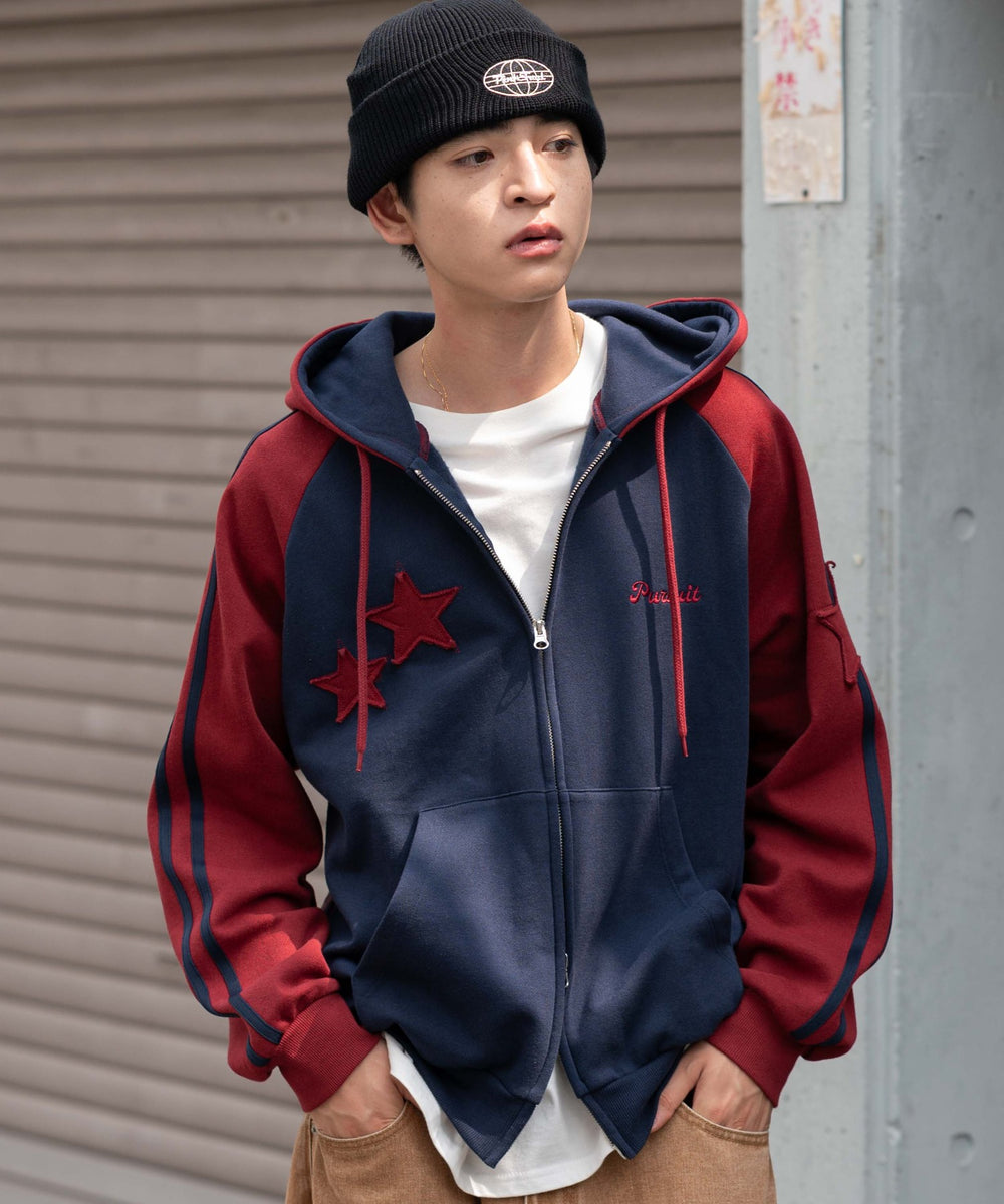 ネイビー　モデル：180㎝　L着用