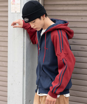 ネイビー　モデル：180㎝　L着用