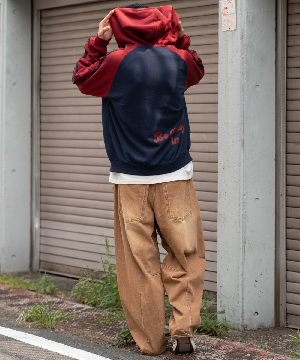 ネイビー　モデル：180㎝　L着用