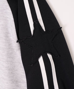 ラインラグランZIPパーカー