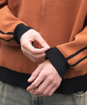 ライントラックニットジャケット