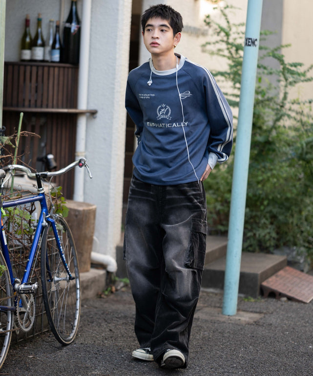 ネイビー モデル：175cm L着用