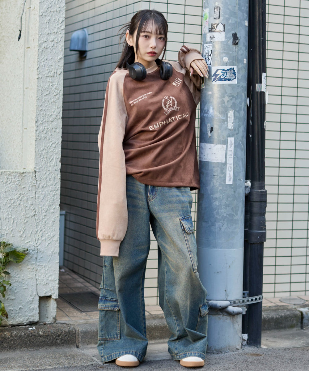 ブラウン　モデル：159cm L着用