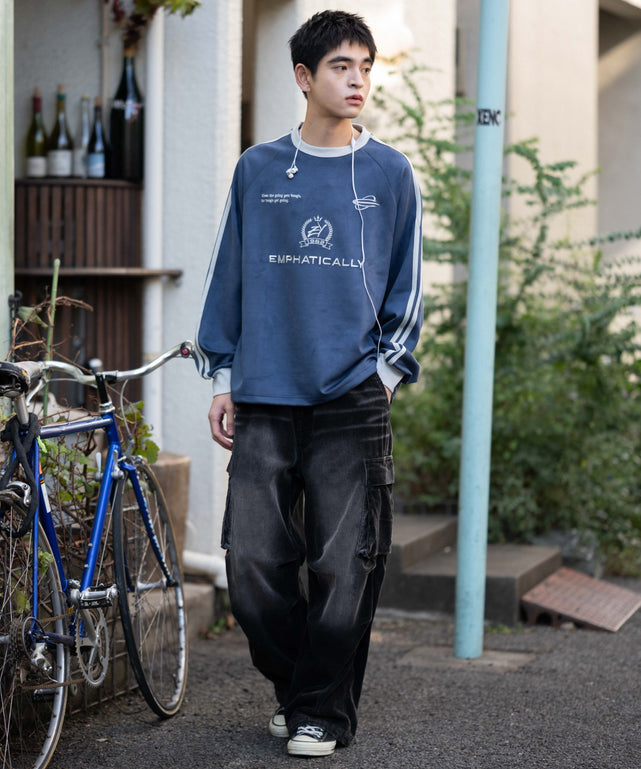 ネイビー モデル：175cm L着用