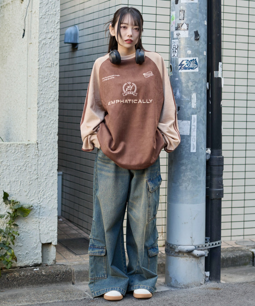 ブラウン　モデル：159cm L着用