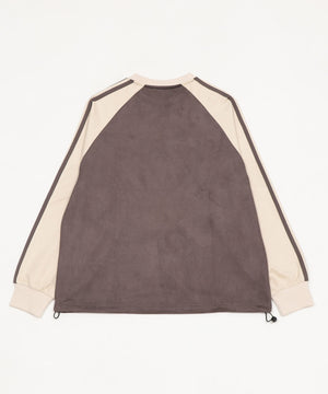 フェイクスウェードゲームプルオーバー